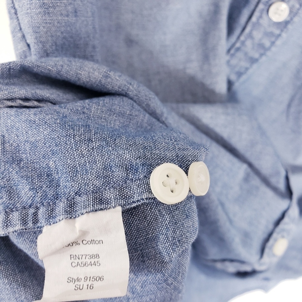 J. Crew Button Down Chambray - image 6